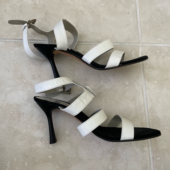 Stuart Weitzman White Strappy Sandals - Picture 3 of 5